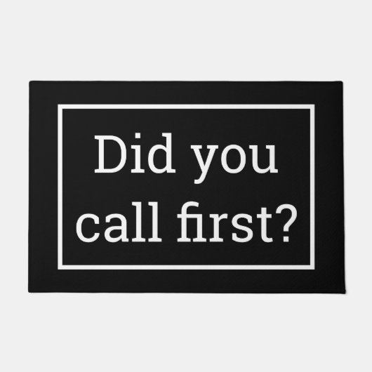 最初に電話した？表札 ドアマット (正面)
