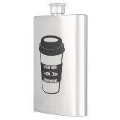 最初に飲み、次にパドル フラスク (左)