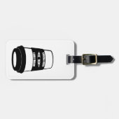 最初に飲み、次にパドル ラゲッジタグ (正面横)