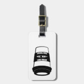 最初に飲み、次にパドル ラゲッジタグ (正面縦)