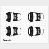 最初に飲み、次にパドル 長方形シール (シート)