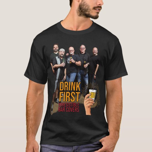 最初に飲もうフォトTシャツ Tシャツ (正面)