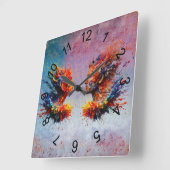 最初に… スクエア壁時計 (傾斜)