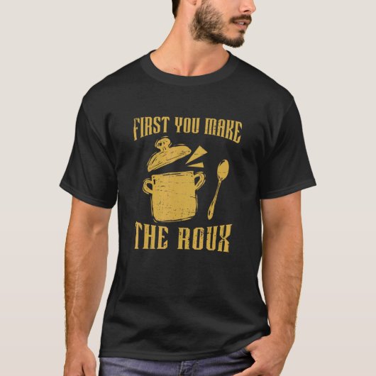 最初にRouxレトログンボポットをケージャン Tシャツ (正面)