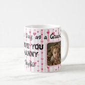 最初のおばあちゃんの母の日:愛あなたナニー コーヒーマグカップ (正面右)