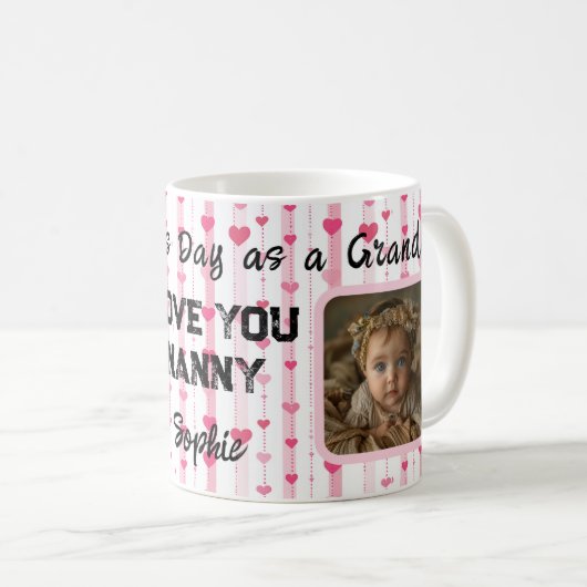 最初のおばあちゃんの母の日:愛あなたナニー コーヒーマグカップ (正面右)