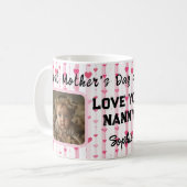最初のおばあちゃんの母の日:愛あなたナニー コーヒーマグカップ (正面左)