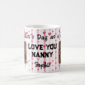 最初のおばあちゃんの母の日:愛あなたナニー コーヒーマグカップ (中央)