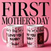 最初のおばあちゃんの母の日：愛あなたナニー コーヒーマグカップ