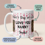 最初のおばあちゃんの母の日：愛あなたナニー コーヒーマグカップ