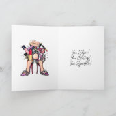 最初のおめでとうショーのドラッグあなたは素晴らしかった カード (内部)