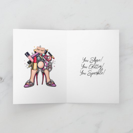 最初のおめでとうショーのドラッグあなたは素晴らしかった カード (内部)