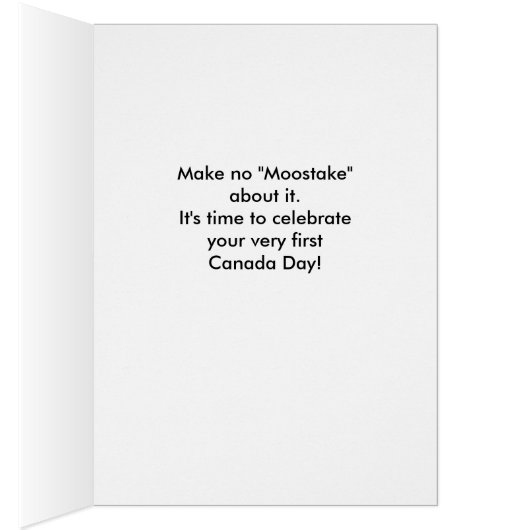 最初のおもしろいカナダの日、メイプルタイルでムース (内側 (右))