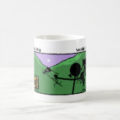 最初のおもしろいピロー戦いステックマンマグカップ – 114 コーヒーマグカップ (中央)