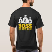 最初のおもしろい暗号ビットコイン暗号通貨 Tシャツ (裏面)