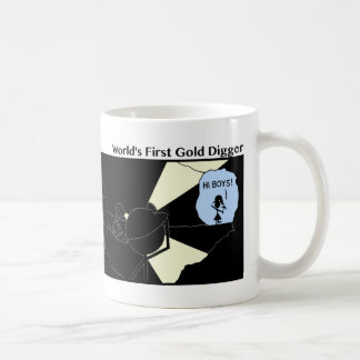 最初のおもしろい金ゴールドディガーStickman Mug - 119 コーヒーマグカップ