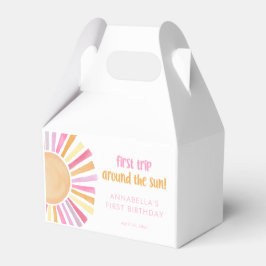 最初ののまわりに旅は太陽の女の子1歳の誕生日 フェイバーボックス