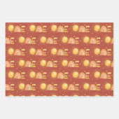 最初ののまわりに日没 |誕生日パーティー ラッピングペーパーシート (正面)