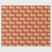 最初ののまわりに日没 |誕生日パーティー ラッピングペーパー (フラット)