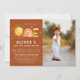 最初ののまわりに日没 |誕生日パーティー 招待状