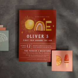 最初ののまわりに日没 |誕生日パーティー 招待状