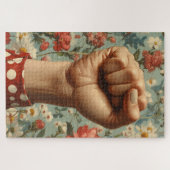 最初のはっきりしたフローラの背景 ジグソーパズル (横)