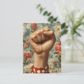 最初のはっきりしたフローラの背景 ポストカード (スタンド正面)