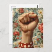 最初のはっきりしたフローラの背景 ポストカード (正面/裏面)