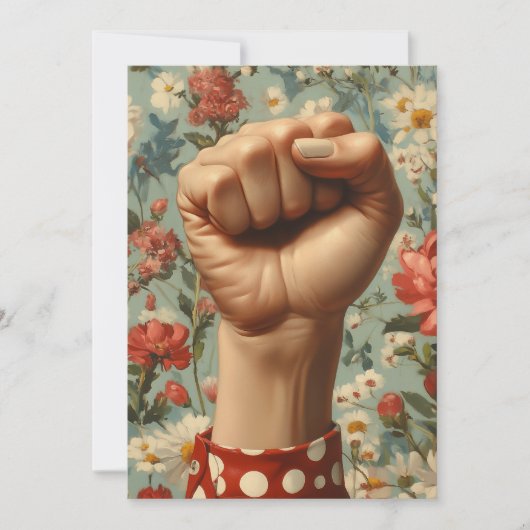 最初のはっきりしたフローラの背景 招待状 (正面)