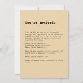 最初のはっきりしたフローラの背景 招待状 (裏面)