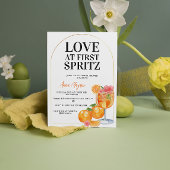 最初のひと口で恋に落ちるようなスパリッツレモンカクテル ブライダルシャワー 招待状