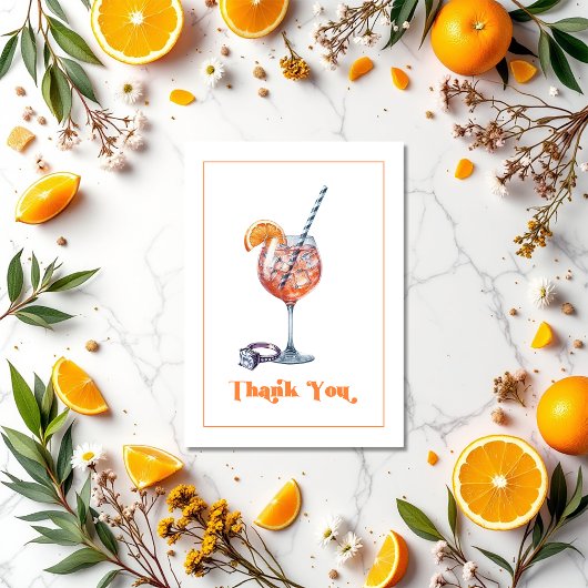 最初のひと口で恋に落ちる ブライダルシャワーの写真 サンキューカード