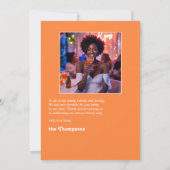 最初のひと口で恋に落ちる ブライダルシャワーの写真 サンキューカード (裏面)