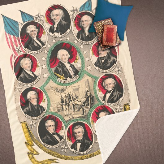 最初のアメリカの大統領が1844年のリトグラフを復元 シェルパブランケット