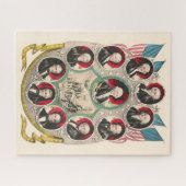 最初のアメリカの大統領が1844年のリトグラフを復元 ジグソーパズル (横)