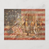 最初のアメリカ国旗 ポストカード (正面)
