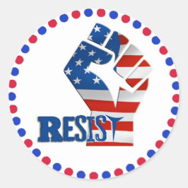 最初のアンチトランプ運動のシールに抵抗 ラウンドシール