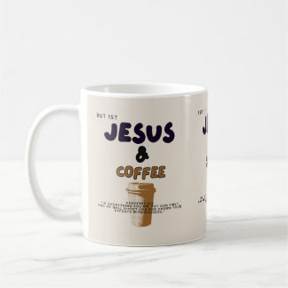 最初のイエス、次にコーヒー/マグカップ/クリスチャン/キッチン コーヒーマグカップ