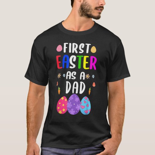 最初のイースターとしてパパイースターデー新しいママ Tシャツ (正面)
