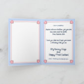 最初のイースターバニーハグ シーズンカード (内部)