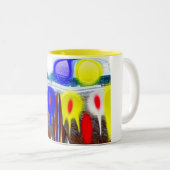 最初のエイリアン侵入 ツートーンマグカップ (正面右)