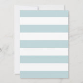 最初のエレガント聖餐式招待状ライトブルー 招待状 (裏面)