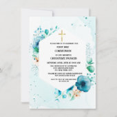 最初のカトリック聖聖餐式の水の色フローラ 招待状 (正面)