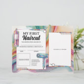 最初のカラフルヘアカットの髪のサロン証明書 (スタンド正面)