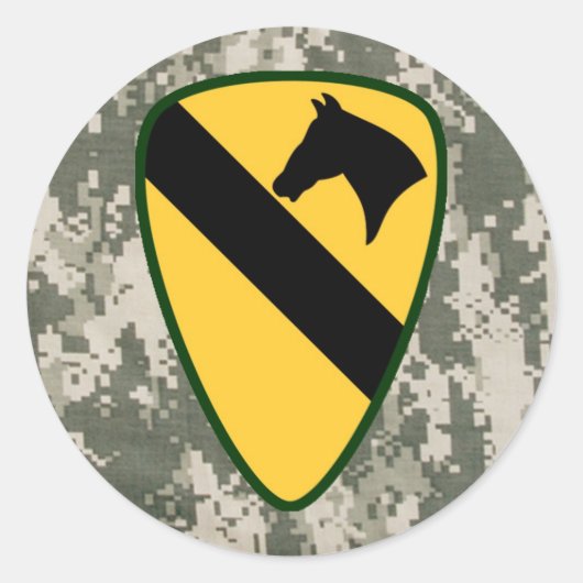 最初のカルヴァリ部門ラウンドステッカー ラウンドシール (正面)