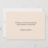 最初のキス サンキューカード (裏面)