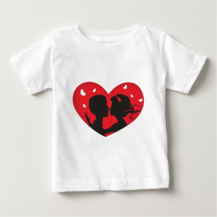 最初のキス ベビーTシャツ
