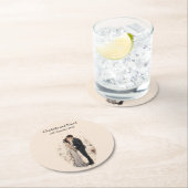 最初のキス ラウンドペーパーコースター (インサイチュ)