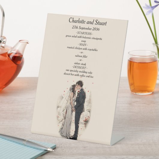 最初のキス 台座サイン (インサイチュ)