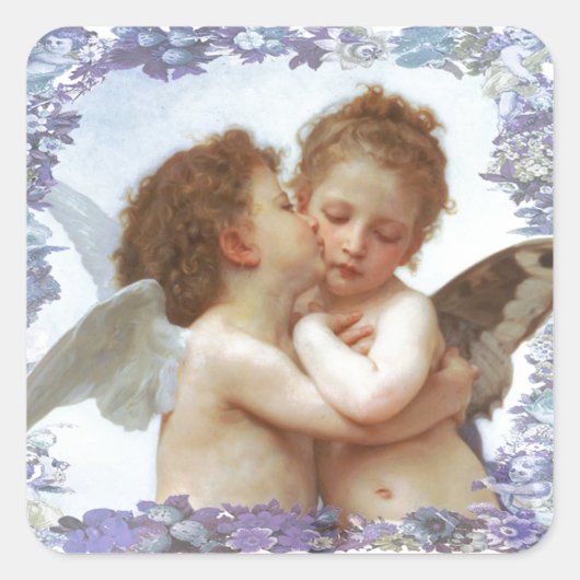 最初のキス、C.1873ウィリアム・ブルゴー スクエアシール (正面)